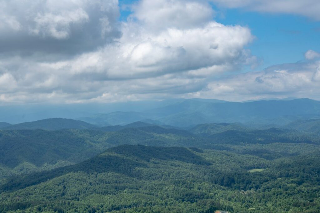 Smoky Mountains overlook in East Tennessee